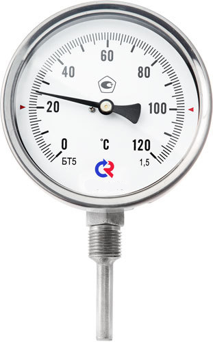 картинка Термометры биметаллические коррозонностойкие БТ-5 от магазина ВсеМанометры.ру